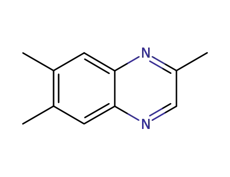 Molecular Structure of 81576-24-1 (Quinoxaline,  2,6,7-trimethyl-)