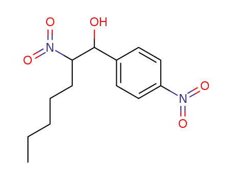 Molecular Structure of 692752-31-1 (2-nitro-1-(4-nitrophenyl)-1-heptanol)