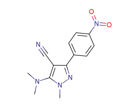 1H-Pyrazole-4-carbonitrile,
5-(dimethylamino)-1-methyl-3-(4-nitrophenyl)-