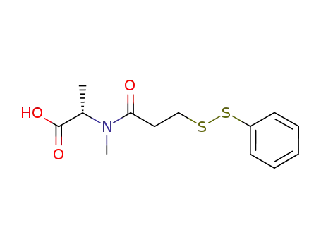Molecular Structure of 382599-34-0 (N-methyl-N-(3-phenyldithio-propanoyl)-L-alanine)