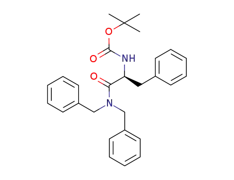Carbamic acid,
[2-[bis(phenylmethyl)amino]-2-oxo-1-(phenylmethyl)ethyl]-,
1,1-dimethylethyl ester, (S)-