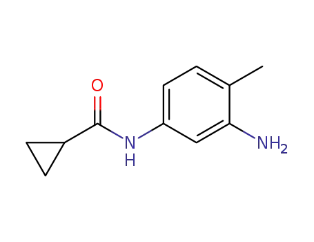 Molecular Structure of 1016721-13-3 (N-(3-amino-4-methylphenyl)cyclopropanecarboxamide)