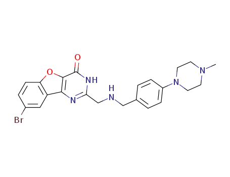 8-bromo-2-[({[4-(4-methylpiperazin-1-yl)phenyl]methyl}amino)methyl][1]benzofuro[3,2-d]pyrimidin-4(3H)-one