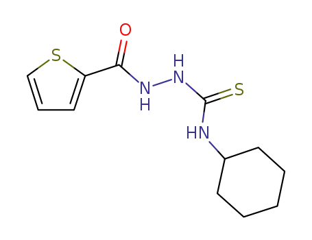 Molecular Structure of 331461-23-5 (N-cyclohexyl-2-(thiophene-2-carbonyl)hydrazinecarbothioamide)