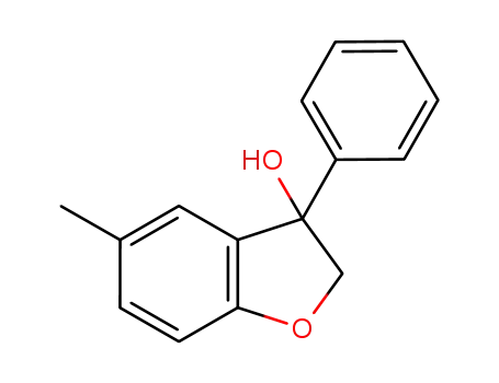 Molecular Structure of 1048361-41-6 (5-methyl-3-phenyl-2,3-dihydrobenzofuran-3-ol)