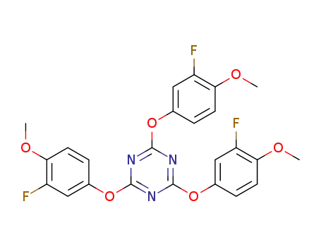 2,4,6-Tris-(3-fluoro-4-methoxy-phenoxy)-[1,3,5]triazine