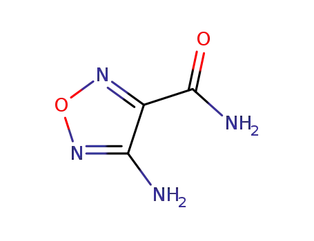 Molecular Structure of 13300-88-4 (4-AMINO-1,2,5-OXADIAZOLE-3-CARBOXAMIDE)