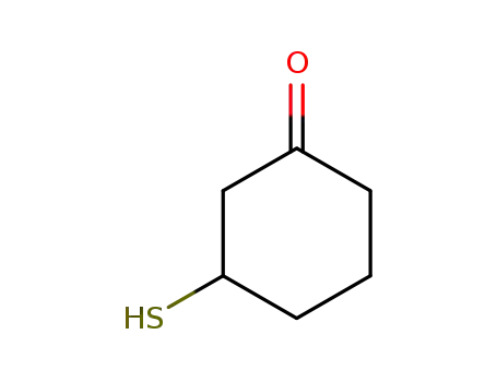 Molecular Structure of 33449-52-4 (3-Mercaptocyclohexanone)