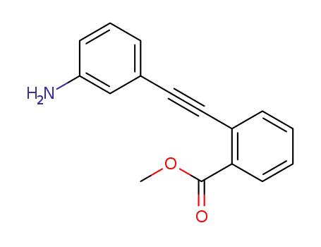 2-(3-aminophenylethynyl)benzoic acid methyl ester