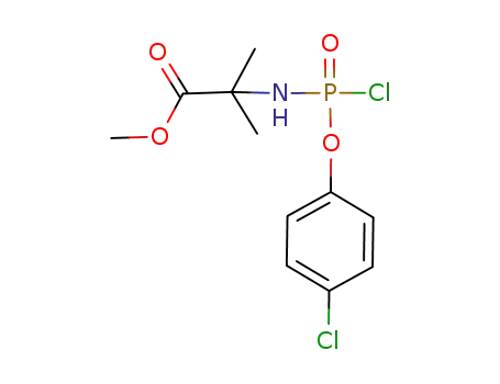Alanine, N-[chloro(4-chlorophenoxy)phosphinyl]-2-methyl-, methyl ester