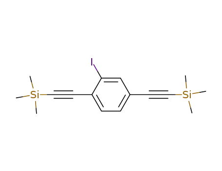 1-iodo-2,5-bis(trimethylsilylacetylene)benzene