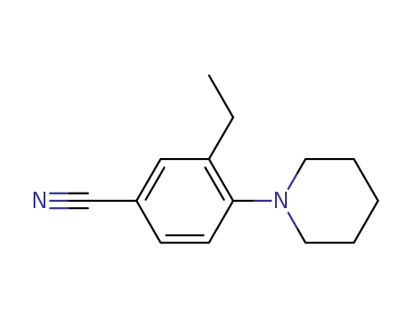 3-ethyl-4-(1-piperidinyl)benzonitrile