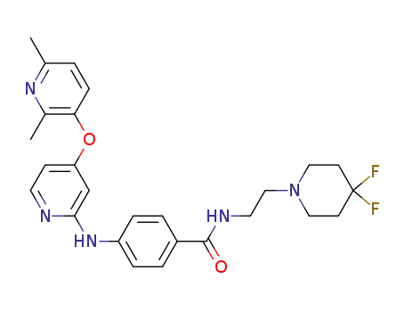 N-[2-(4,4-difluoropiperidin-1-yl)ethyl]-4-{[4-(2,6-dimethyl-pyridin-3-yl)oxypyridin-2-yl]amino}benzamide