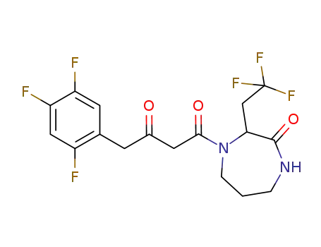4-[3-oxo-4-(2,4,5-trifluorophenyl)butanoyl]-3-(2,2,2-trifluoroethyl)-1,4-diazepan-2-one
