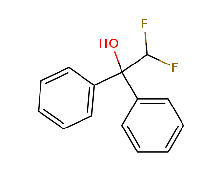 Molecular Structure of 337-53-1 (Benzenemethanol, a-(difluoromethyl)-a-phenyl-)