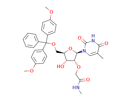 Uridine, 5'-O-[bis(4-methoxyphenyl)phenylmethyl]-5-methyl-2'-O-[2-(methylamino)-2-oxoethyl]-