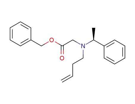 Molecular Structure of 420840-10-4 (Glycine, N-3-butenyl-N-[(1S)-1-phenylethyl]-, phenylmethyl ester)