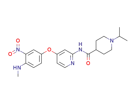 4-Piperidinecarboxamide,
N-[4-[4-(methylamino)-3-nitrophenoxy]-2-pyridinyl]-1-(1-methylethyl)-