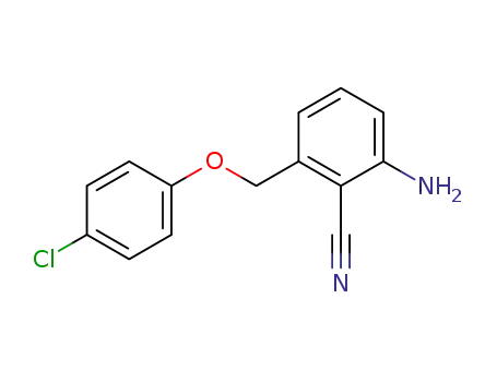 Benzonitrile, 2-amino-6-[(4-chlorophenoxy)methyl]-