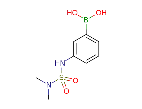 Molecular Structure of 277295-50-8 (3-(N,N-DIMETHYLSULFAMOYLAMINO)PHENYLBORONIC ACID)