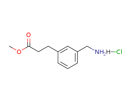 Benzenepropanoic acid, 3-(aminomethyl)-, methyl ester, hydrochloride