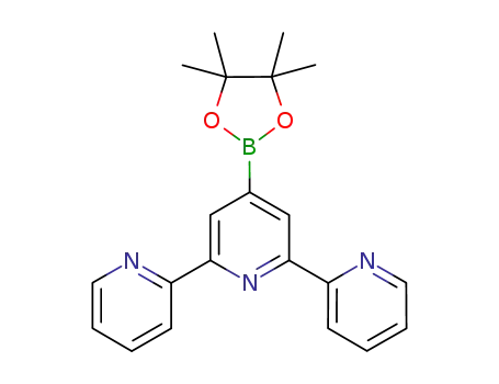 Molecular Structure of 1176879-36-9 (4'-(4,4,5,5-tetramethyl-1,3,2-dioxoborolato)terpyridine)
