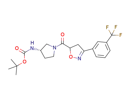 tert-butyl [(3S)-1-(3-[3-(trifluoromethyl)phenyl]-4,5-dihydroisoxazol-5-ylcarbonyl)pyrrolidin-3-yl]carbamate