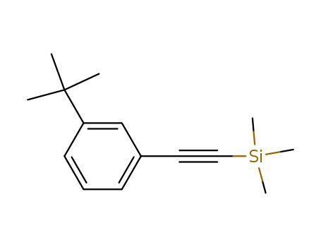 Molecular Structure of 135883-31-7 (Silane, [[3-(1,1-dimethylethyl)phenyl]ethynyl]trimethyl-)