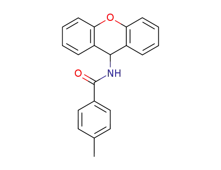 Molecular Structure of 6319-64-8 (4-methyl-N-(9H-xanthen-9-yl)benzamide)