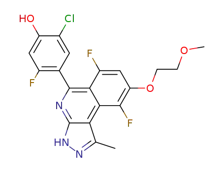 Phenol,
2-chloro-4-[6,9-difluoro-8-(2-methoxyethoxy)-1-methyl-3H-pyrazolo[3,4-
c]isoquinolin-5-yl]-5-fluoro-