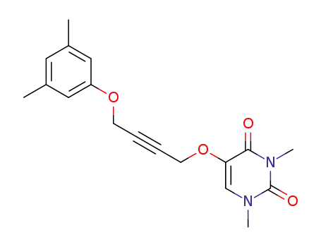 1,3-dimethyl-5-<4-(2,3-dimethylphenoxy)but-2-ynyloxy>uracil