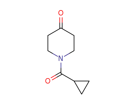 Molecular Structure of 63463-43-4 (1-(cyclopropylcarbonyl)piperidin-4-one)