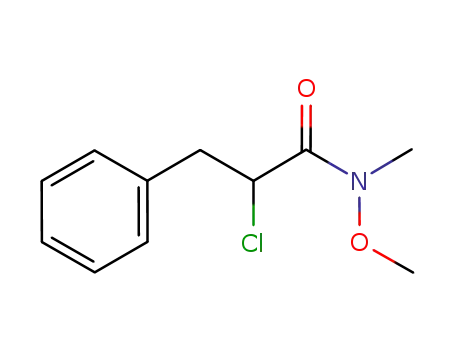 Molecular Structure of 959628-12-7 (N-methoxy-N-methyl-2-chloro-3-phenylpropanamide)