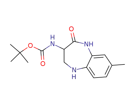 Molecular Structure of 209219-79-4 (2-oxo-3-tert-butoxycarbonylamino-8-methyl-1,3,4,5-tetrahydro-2H-1,5-benzodiazepine)