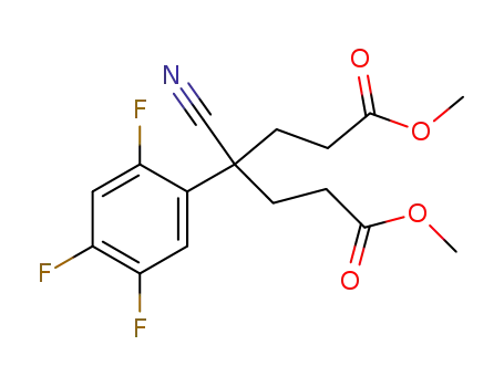 4-cyano-4-(2,4,5-trifluorophenyl)heptanedioic acid dimethyl ester