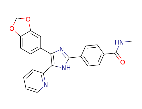 Benzamide,  4-[4-(1,3-benzodioxol-5-yl)-5-(2-pyridinyl)-1H-imidazol-2-yl]-N-methyl-