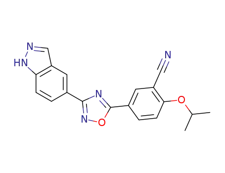 5-[3-(1H-indazol-5-yl)-1,2,4-oxadiazol-5-yl]-2-[(1-methylethyl)oxy]benzonitrile