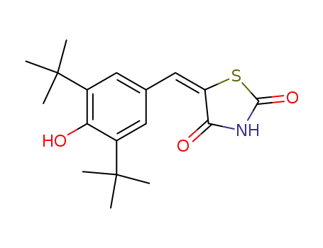 5-[[3,5-bis(1,1-dimethylethyl)-4-hydroxyphenyl]methylene]-2,4-thiazolidinedione