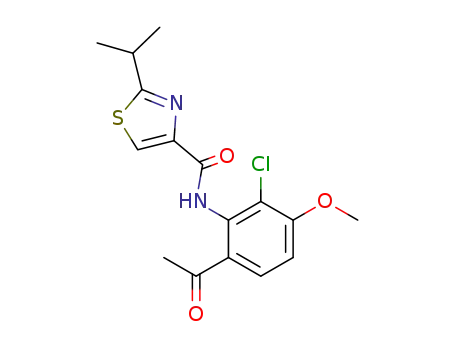 N-(6-acetyl-2-chloro-3-methoxyphenyl)-2-isopropylthiazole-4-carboxamide