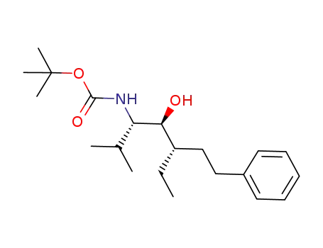 tert-butyl (3S,4S,5S)-5-ethyl-4-hydroxy-2-methyl-7-phenylheptan-3-yl-carbamate