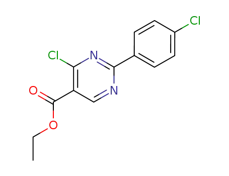 4-클로로-2-(4-클로로-페닐)-피리미딘-5-카르복실산 에틸 에스테르