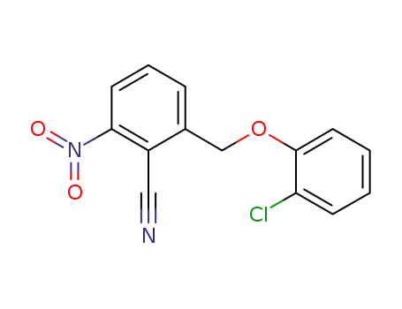 Benzonitrile, 2-[(2-chlorophenoxy)methyl]-6-nitro-