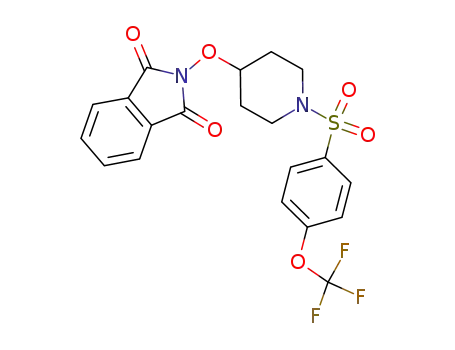 2-(1-(4-(trifluoromethoxy)phenylsulfonyl)piperidin-4-yloxy)isoindoline-1,3-dione