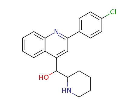 4-Quinolinemethanol,2-(4-chlorophenyl)-a-2-piperidinyl-