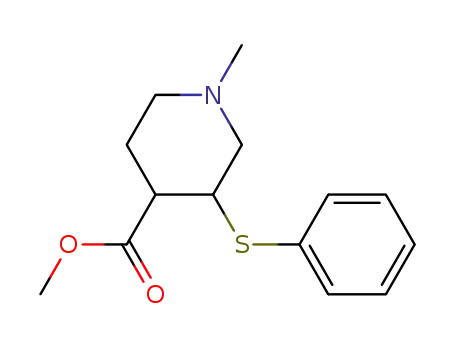 methyl 1-methyl-3-(phenylthio)-isonipecotinate