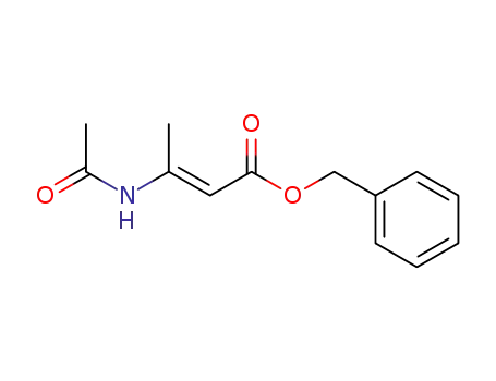 2-Butenoic acid, 3-(acetylamino)-, phenylmethyl ester, (2E)-
