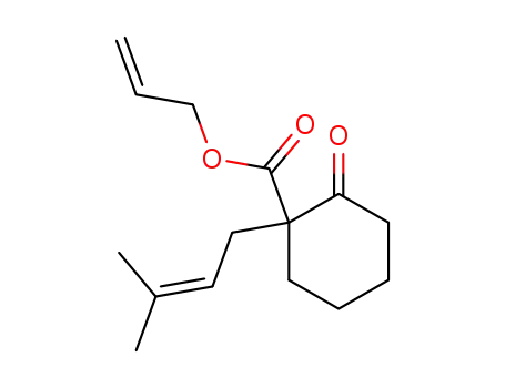 Cyclohexanecarboxylic acid, 1-(3-methyl-2-butenyl)-2-oxo-, 2-propenyl
ester