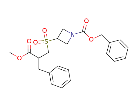 methyl 2-Benzyl-3-(1-benzyloxycarbonyl-azetidin-3-ylsulfonyl)propionate