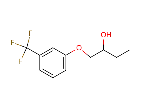 Molecular Structure of 139478-58-3 (2-Butanol, 1-[3-(trifluoromethyl)phenoxy]-)