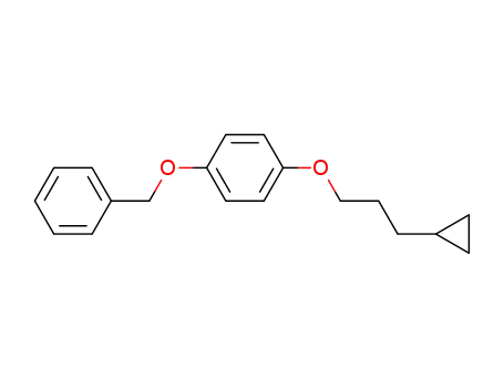 Molecular Structure of 63659-42-7 (Benzene, 1-(3-cyclopropylpropoxy)-4-(phenylmethoxy)-)